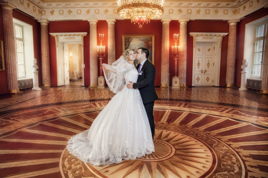 свадебная фотосессия в Царицынском дворце